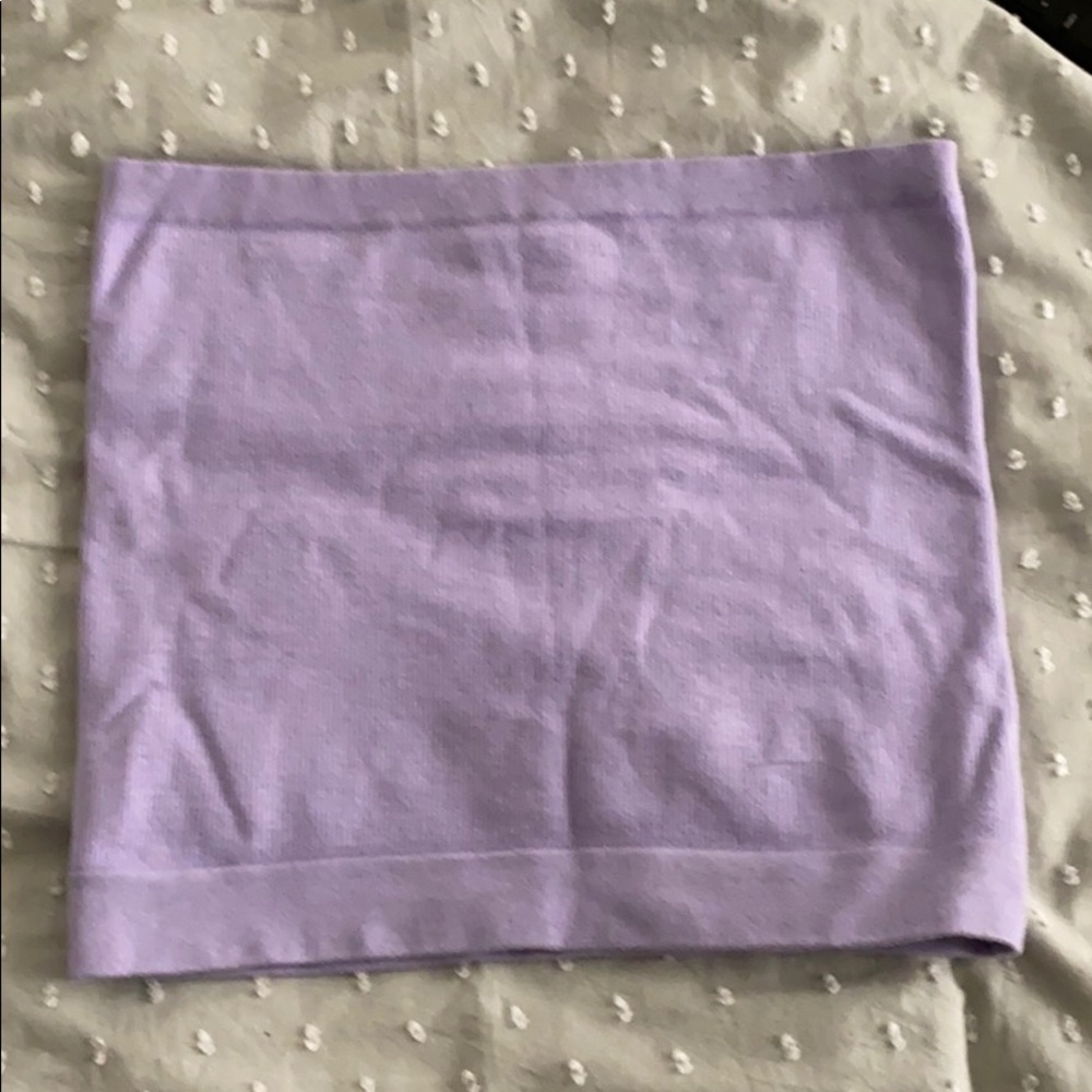 Light purple ribbed tube top